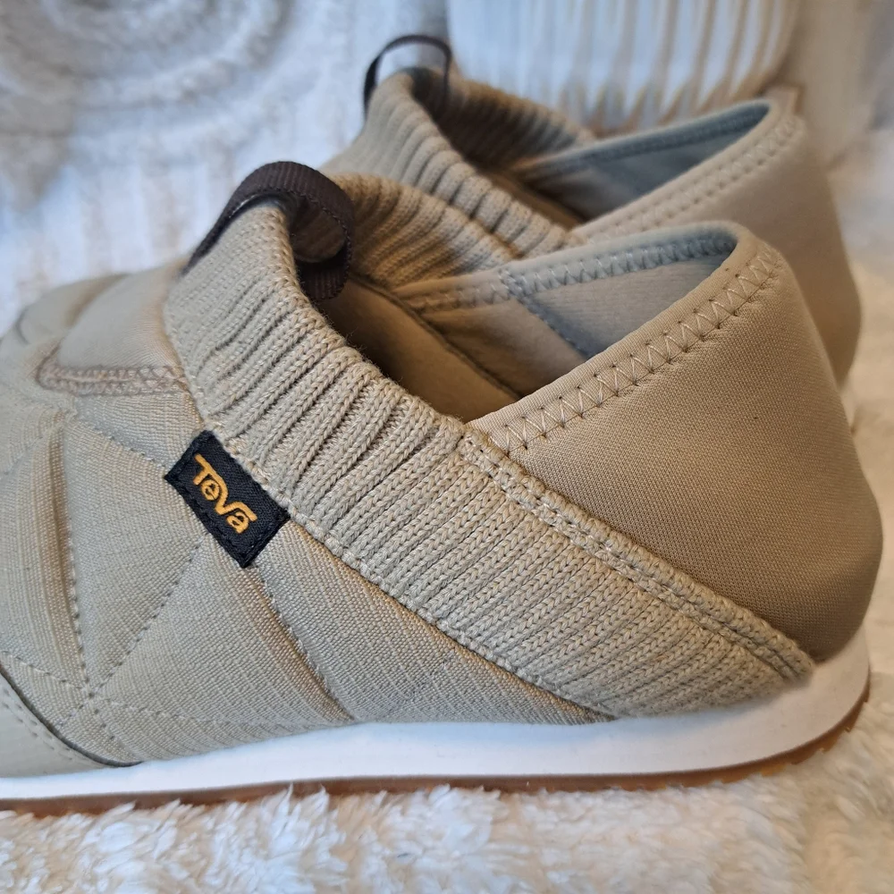Teva Women's Slip-On Quilted Sneakers Beige